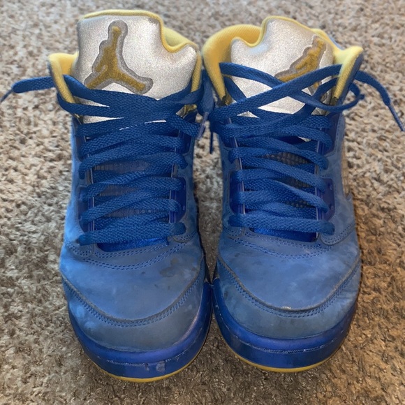 Jordan 5 RETRO LANEY VARISTY ROYAL (GS) 18’ - Picture 5 of 6